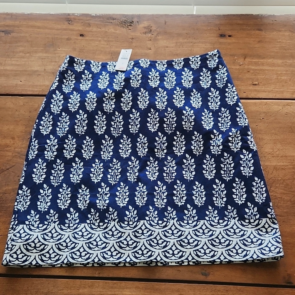 Talbots Cotton Pattered Skirt